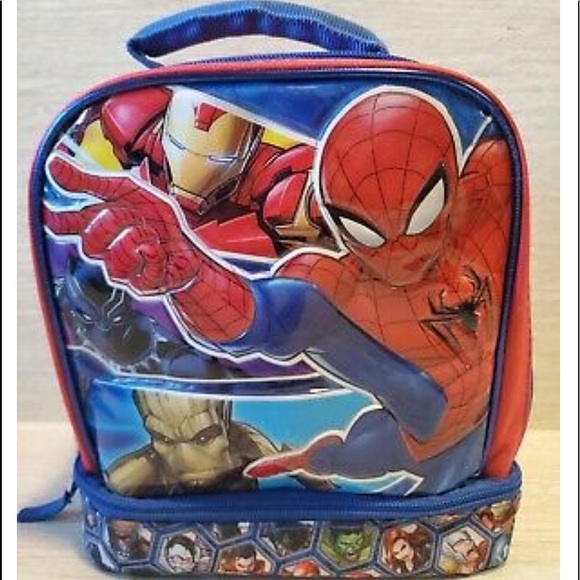 Spider-Man and  Superheroes theme hand carried . 8”wide x 9” high - Picture 2 of 12